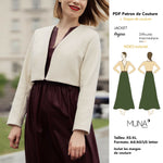 Patron PDF Veste Regina du XS au XL