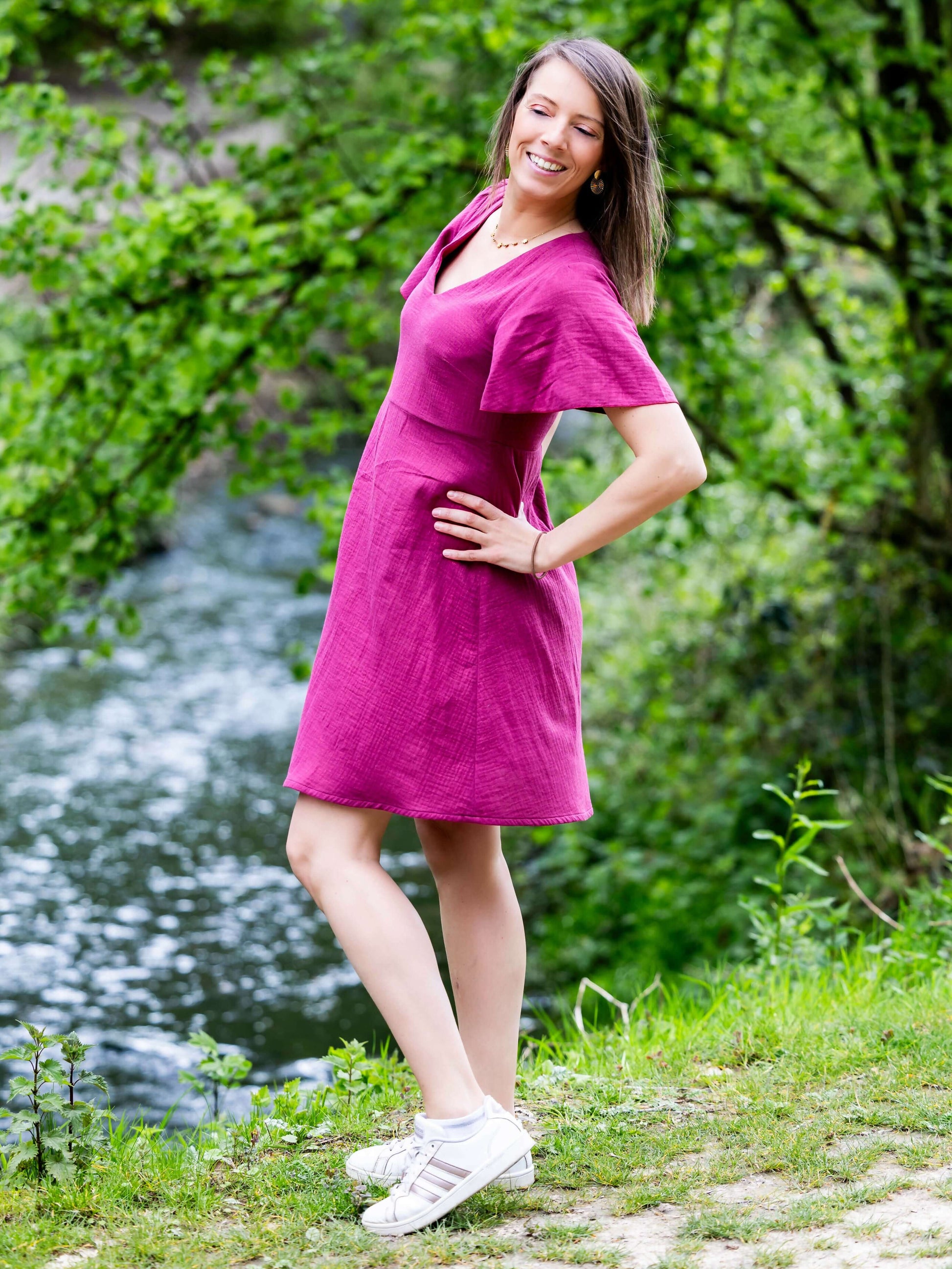 AIRELLE - La robe / blouse aux 1000 versions en extérieur, patron de couture pdf à télécharger