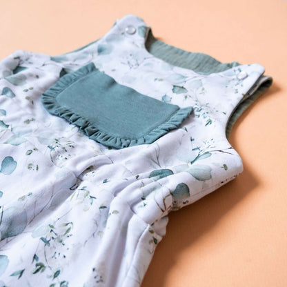 BERGAMOTE - La combinaison aux 54 versions, patron de couture pdf à télécharger, combi pour bébé en tissu fleuri tendance.