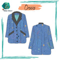 Illustration du Blazer Orséis - T36 à 50 avec motif, patron de couture pdf à télécharger.