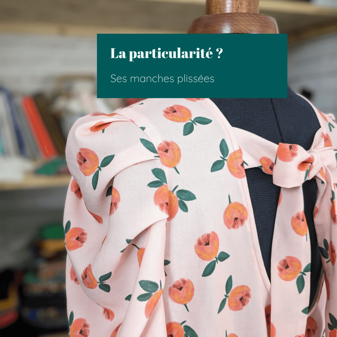 Blouse Quetzal | Taille 32 à 50 avec manches bouffantes plissées et nœud décoratif, patron de couture pdf à télécharger