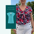 Blouse - Robe Medusa | Taille 32 à 52, patron de couture pdf à télécharger, version blouse en coton fluide.