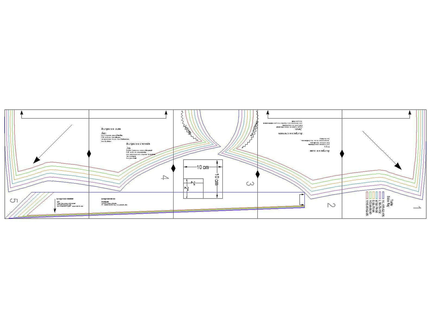 Blouse - XXS/XL - La Bourgeoisie patron de couture pdf à télécharger, plan du patron de couture pour blouse, niveaux intermédiaire.