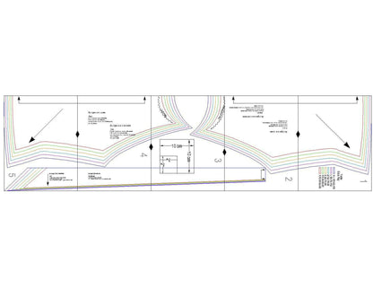 Blouse - XXS/XL - La Bourgeoisie patron de couture pdf à télécharger, plan du patron de couture pour blouse, niveaux intermédiaire.