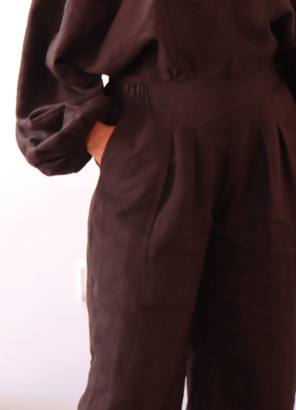 CALI PANTALON-taille de 30 à 58 EU, patron de couture pdf à télécharger, pantalon élégant avec plis et poches latérales