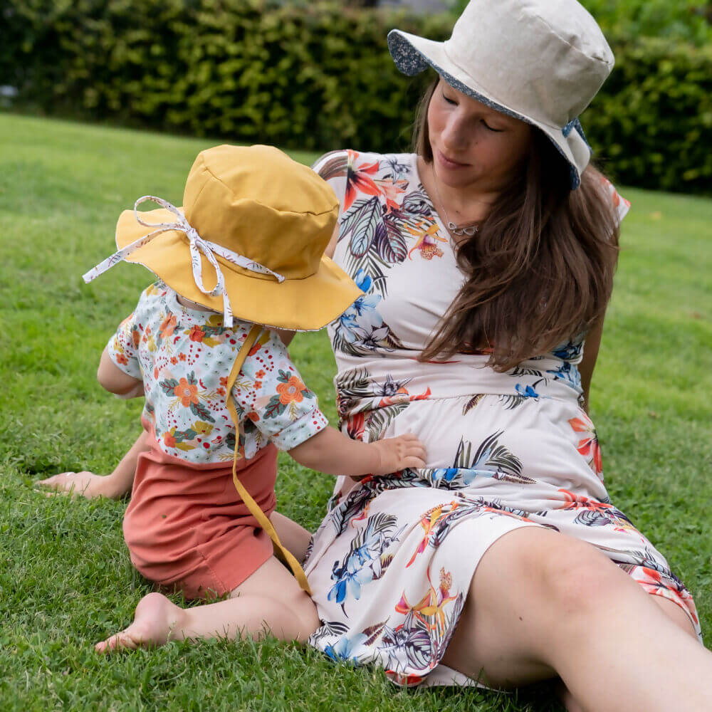 CARAMBOLE - le bob réversible pour enfants et adultes, patron de couture pdf à télécharger, protection solaire avec style.