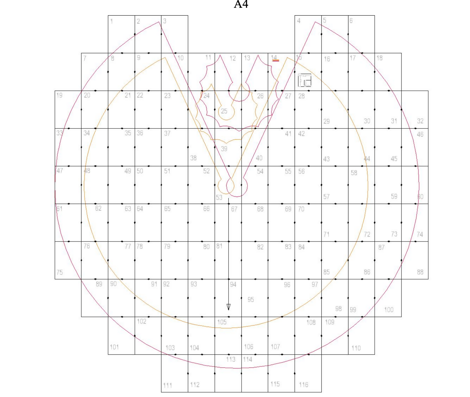 Plan PDF du patron de couture pour Cape de vampire pour Halloween, format A4, téléchargeable, tailles enfant et adulte.