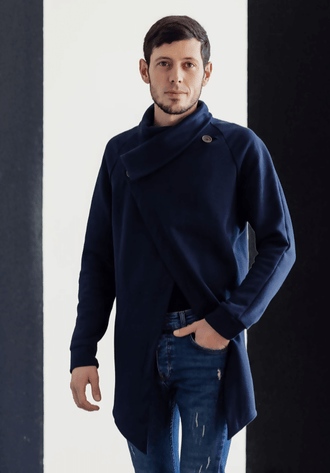 Cardigan - S/XXL - JAMES patron de couture pdf à télécharger pour homme, niveau intermédiaire, tailles S à XXL, format A4/A0/US letter.