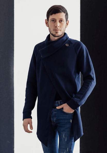 Cardigan - S/XXL - JAMES patron de couture pdf à télécharger pour homme, niveau intermédiaire, tailles S à XXL, format A4/A0/US letter.