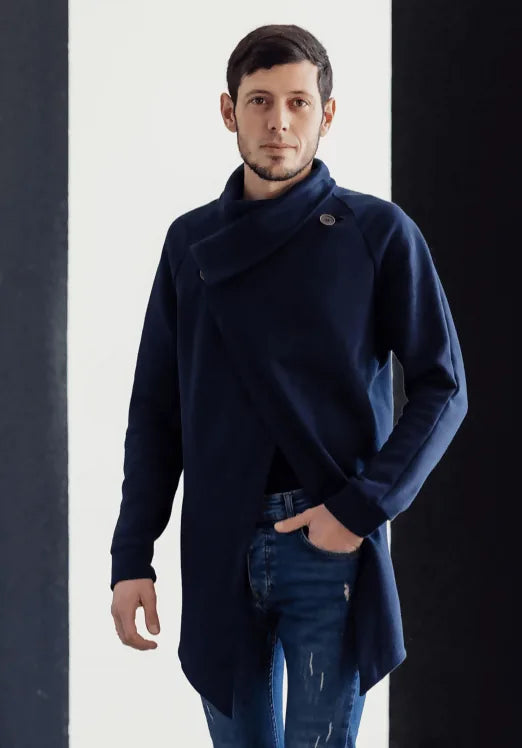Cardigan - S/XXL - JAMES patron de couture pdf à télécharger pour homme, niveau intermédiaire, tailles S à XXL, format A4/A0/US letter.