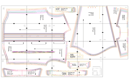 Patron de couture PDF à télécharger pour chemise classique - XS/XL - HARVEY, tailles XS à XL, format A4/A0/US letter, niveau expert.