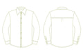 Patron de couture Chemise classique - XS/XL - HARVEY en PDF à télécharger, vue avant et arrière, dimensions incluses.