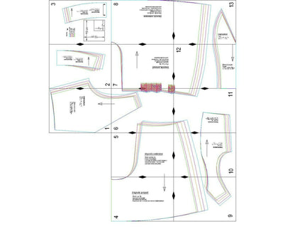 Patron PDF salopette femme - Combinaison - XS/XL - MAGNOLIA, patron de couture pdf à télécharger pour couturières intermédiaires.