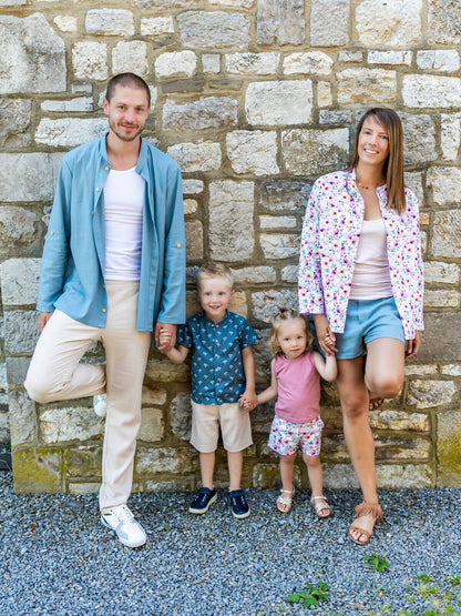 Famille en vêtements "DRAGON - La chemise ou robe pour toute la famille". Patron de couture pdf à télécharger. Élégant et décontracté.