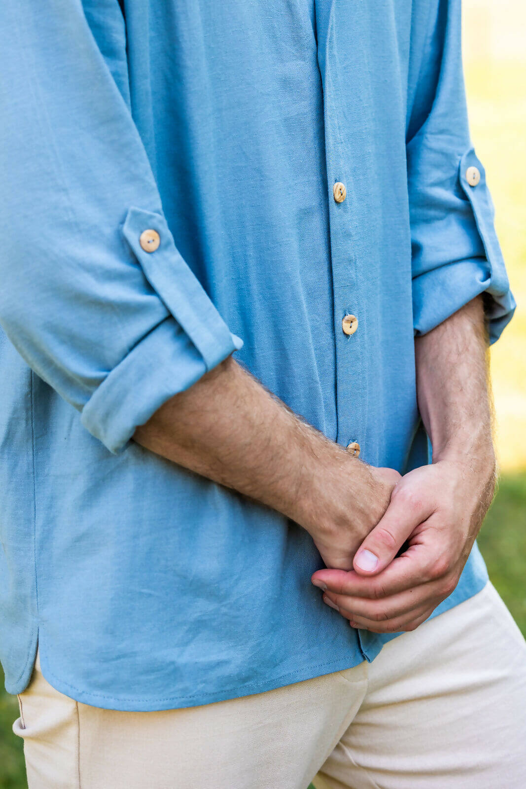 DRAGON - La chemise ou robe pour toute la famille, patron de couture pdf à télécharger, chemise bleue élégante et décontractée