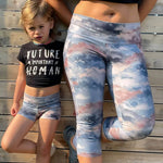 Duo KIM - legging pour femmes (34-54) et filles (2-16 Ans), patron de couture pdf à télécharger, leggings assortis pour mère et fille.