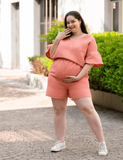 Ensemble Callice pour femme enceinte, patron de couture pdf à télécharger, tenue estivale élégante et chic