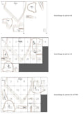 Diagramme du patron de couture PDF à télécharger pour FAYA ROBE-taille de 30 à 58 EU, montrant un assemblage détaillé des pièces.