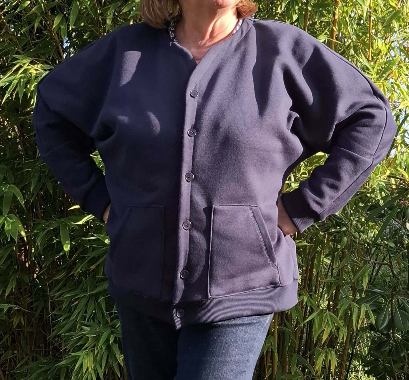 Gilet Emeraude aux manches chauve-souris, style kimono, patron de couture PDF à télécharger.