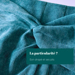 Détail de Jupe Amazilia | Taille 32 à 52 avec drapé et plis, patron de couture pdf à télécharger.