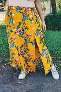 Jupe Astéria - T36 à 50, patron de couture pdf à télécharger, jupe longue boutonnée, originale avec poches invisibles et ceinture élastique.