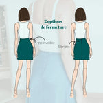 Jupe Ibaia (3 longueurs) | Taille 32 à 52 avec options de fermeture zip invisible et 5 brides, patron de couture pdf à télécharger