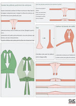 Patron de couture PDF à télécharger pour LUNA top- 15 taille de 30 à 58 EU, instructions de confection et design du haut.