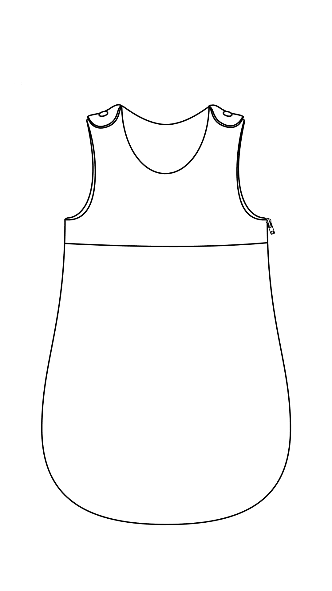 La Gigoteuse Classique, patron de couture pdf à télécharger, gigoteuse pour bébé et enfant en 4 tailles avec livret explicatif inclus.