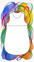 Illustration du patron de couture pdf à télécharger pour La Gigoteuse Classique, tailles 0-6 à 24-36 mois incluses.
