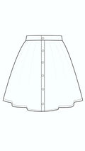 La Jupe Picodon en 11 tailles - patron de couture pdf à télécharger pour bébés et enfants, modèle de jupe à réaliser à la machine à coudre.