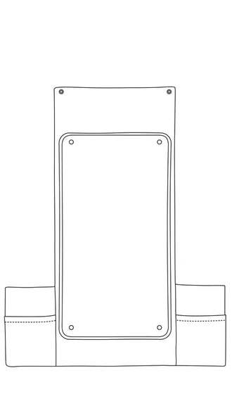 Schéma du Le Matelas à Langer Nomade, patron de couture pdf à télécharger, pratique pour changer bébé en déplacement.