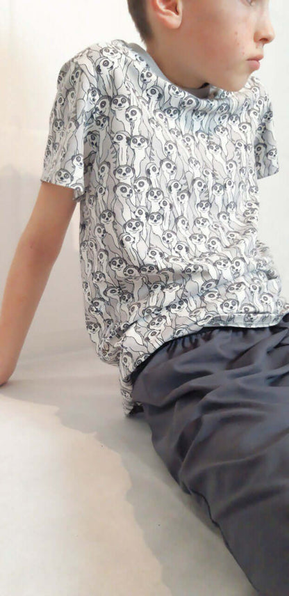 Le PYJ'AM du 6 au 16 ans, t-shirt créatif pour enfants, patron PDF à télécharger.