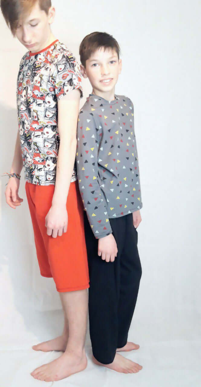 Le PYJ'AM du 6 au 16 ans en t-shirt et pantalon confortable, patron PDF à télécharger.