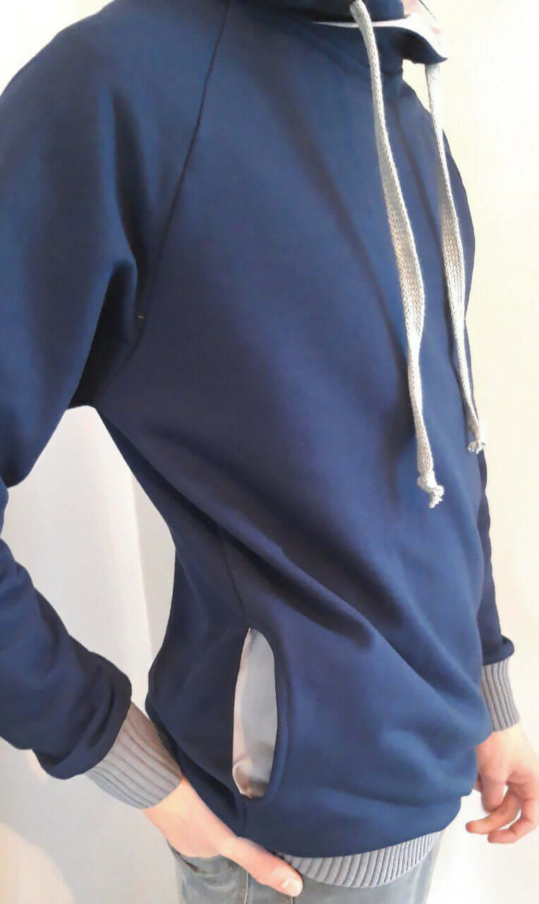 Le SWEAT FLEX du 6 au 16 ans, modèle moderne avec coupe ajustée et poches, patron PDF à télécharger.