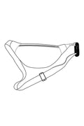 Illustration du Le Sac Banane Simplo, patron de couture pdf à télécharger, sac simplifié avec fermeture à glissière pour enfants et adultes.