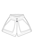 Illustration du patron de couture PDF Le Short Figuette en 13 tailles pour bébés et enfants, à télécharger.