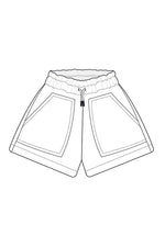 Illustration du patron de couture PDF Le Short Figuette en 13 tailles pour bébés et enfants, à télécharger.