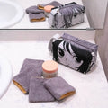 Lingette gant biface lavable, zéro déchet – Cetera, patron de couture pdf à télécharger, gants en éponge réutilisables sur lavabo.