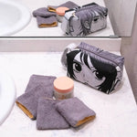Lingette gant biface lavable, zéro déchet – Cetera, patron de couture pdf à télécharger, gants en éponge réutilisables sur lavabo.