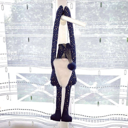 Lutin de Noël à suspendre Séraphin, décoratif et joyeux, avec des bras longs et un design coloré, parfait pour les fêtes.