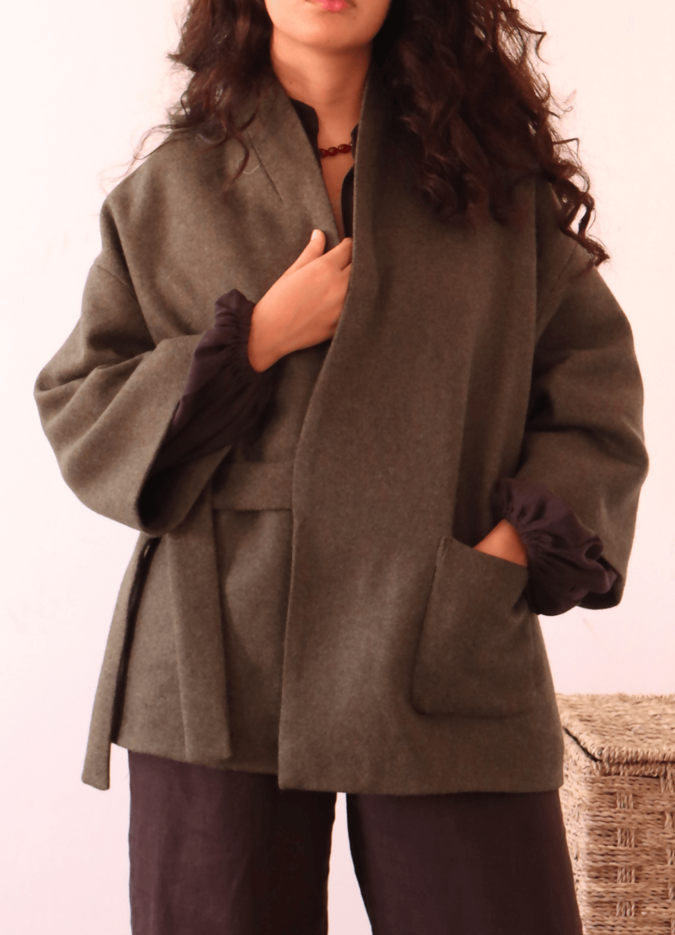 MANTEAU MILDA- 15 taille de 30 à 58 EU, patron de couture pdf à télécharger, manteau élégant d'inspiration asiatique avec col châle.