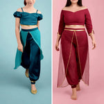 Méga Pack Yasmine – Top + Pantalon – Femmes & Enfants, patron de couture pdf à télécharger, tenues coordonnées