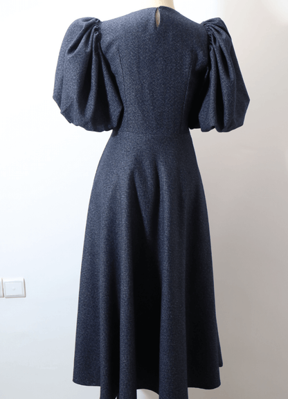 OLGA robe-taille de 30 à 58 EU élégante avec manches bouffantes, patron de couture pdf à télécharger
