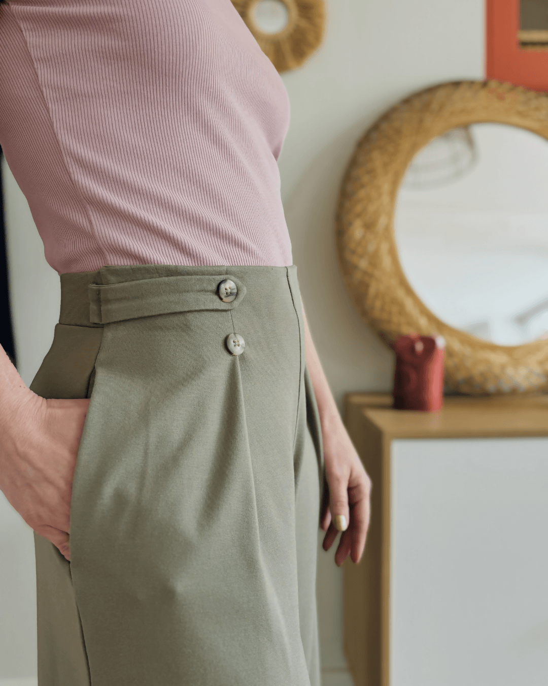 Pantalon Pym’s - Patron PDF Femme du 32 au 52, modèle ample en jersey, patron de couture pdf à télécharger pour confort et élégance.