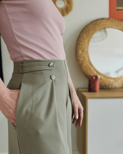 Pantalon Pym’s - Patron PDF Femme du 32 au 52, modèle ample en jersey, patron de couture pdf à télécharger pour confort et élégance.