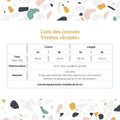 Liste des courses pour Pantalon - Short Deauville - T34 à 48, incluant tissu, thermocollant et boutons pour version drapée.