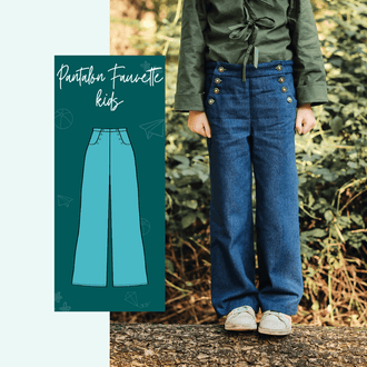 Pantalon - Short - Jupe Fauvette kids | Taille 2 à 12 ans, patron de couture pdf à télécharger, modèle enfant en extérieur