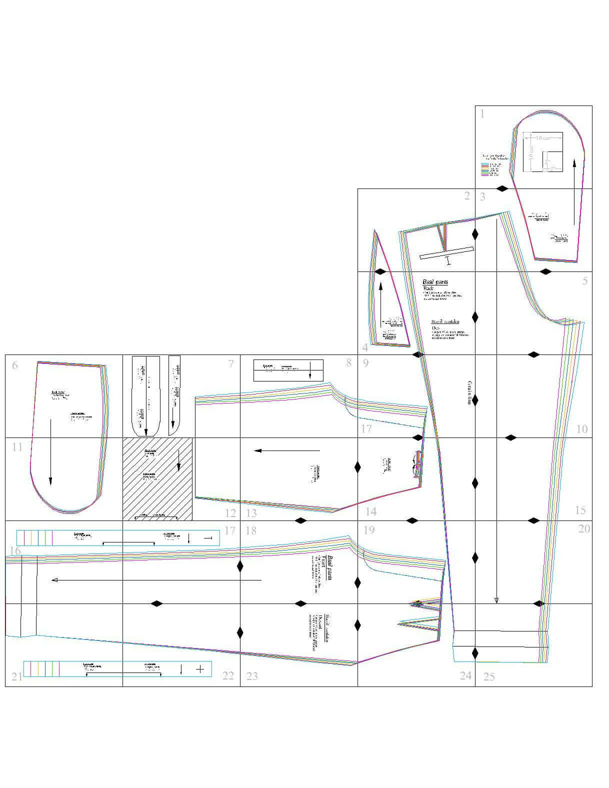 Pantalon - XS/XXL - BASIL patron de couture pdf à télécharger format A4/A0/US Letter pour homme intermédiaire-expert
