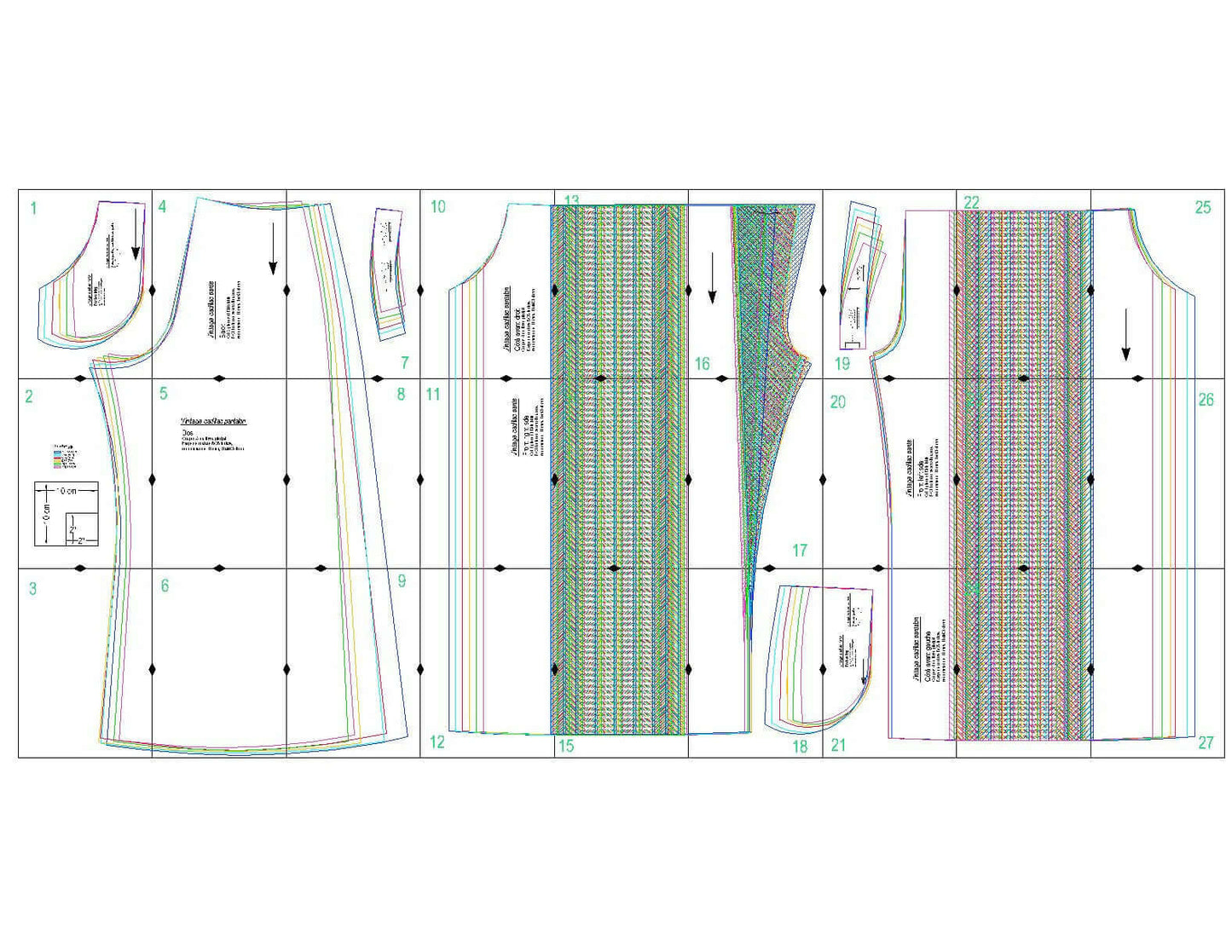 Patron de couture PDF à télécharger pour pantalon - XXS-/XL - VINTAGE CADILAC, format A4/A0/US Letter, niveau intermédiaire.