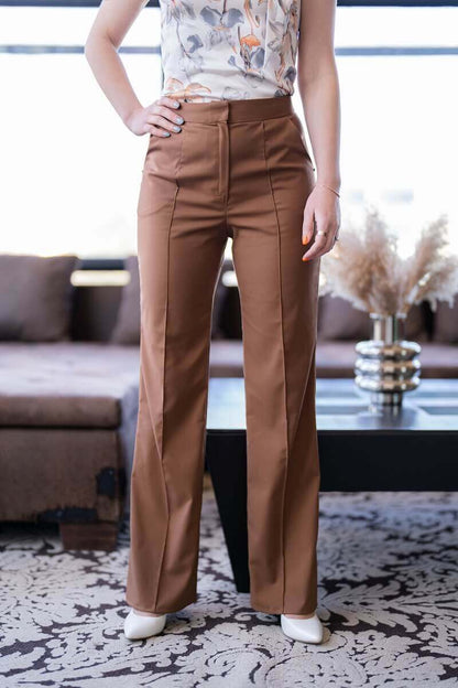 Pantalon - XXS/XL - CARAMEL DELIGHT, patron de couture pdf à télécharger, intermédiaire, tailles XXS à XL, élégance et style caramel.